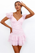Cute Gaze Dress Pink