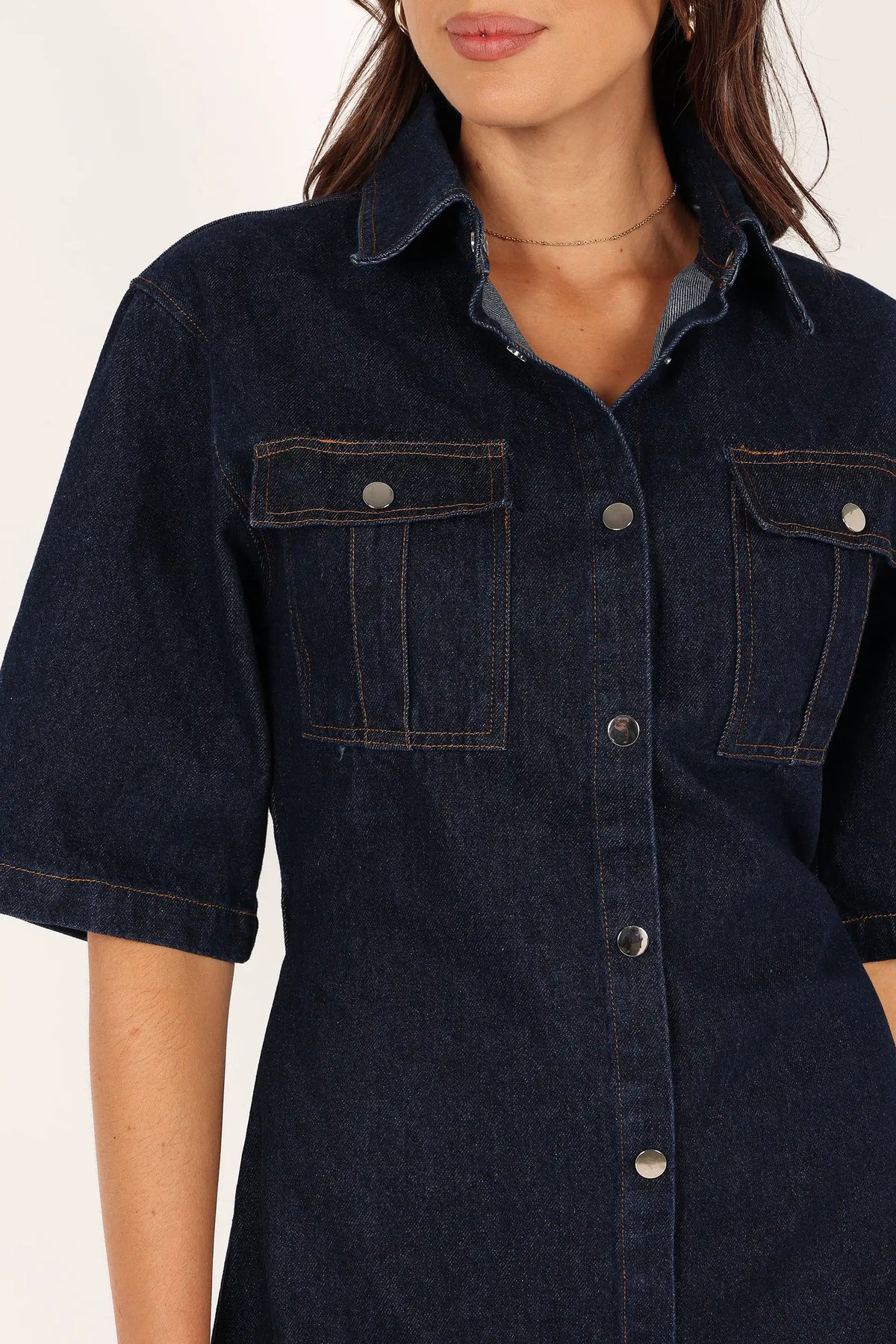 Hailey Denim Mini Dress